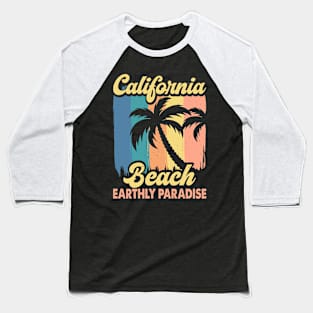 California Beach Earthly Paradise T Shirt For Women Men Baseball T-Shirt